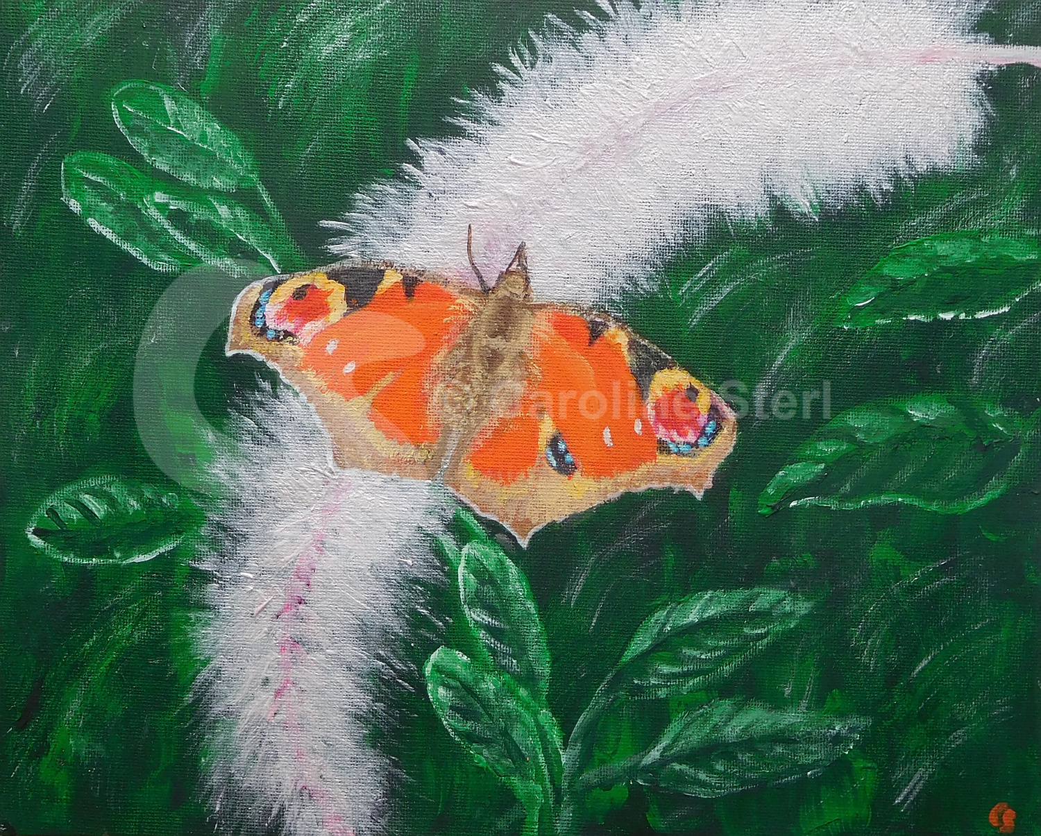 Painting: Peacock Butterfly